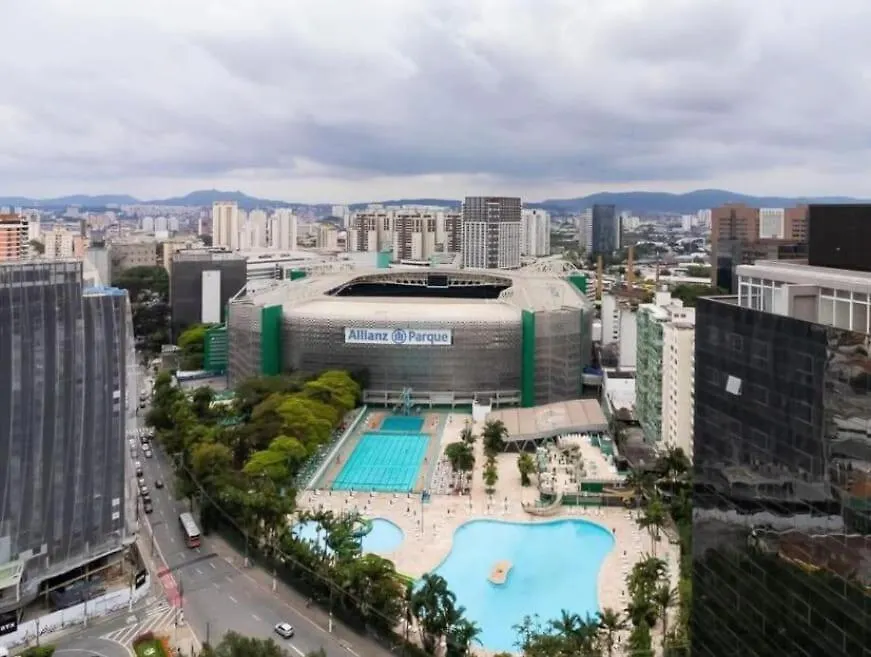 Apart Ao Lado Do Allianz Com Estacionamento São Paulo 0*,