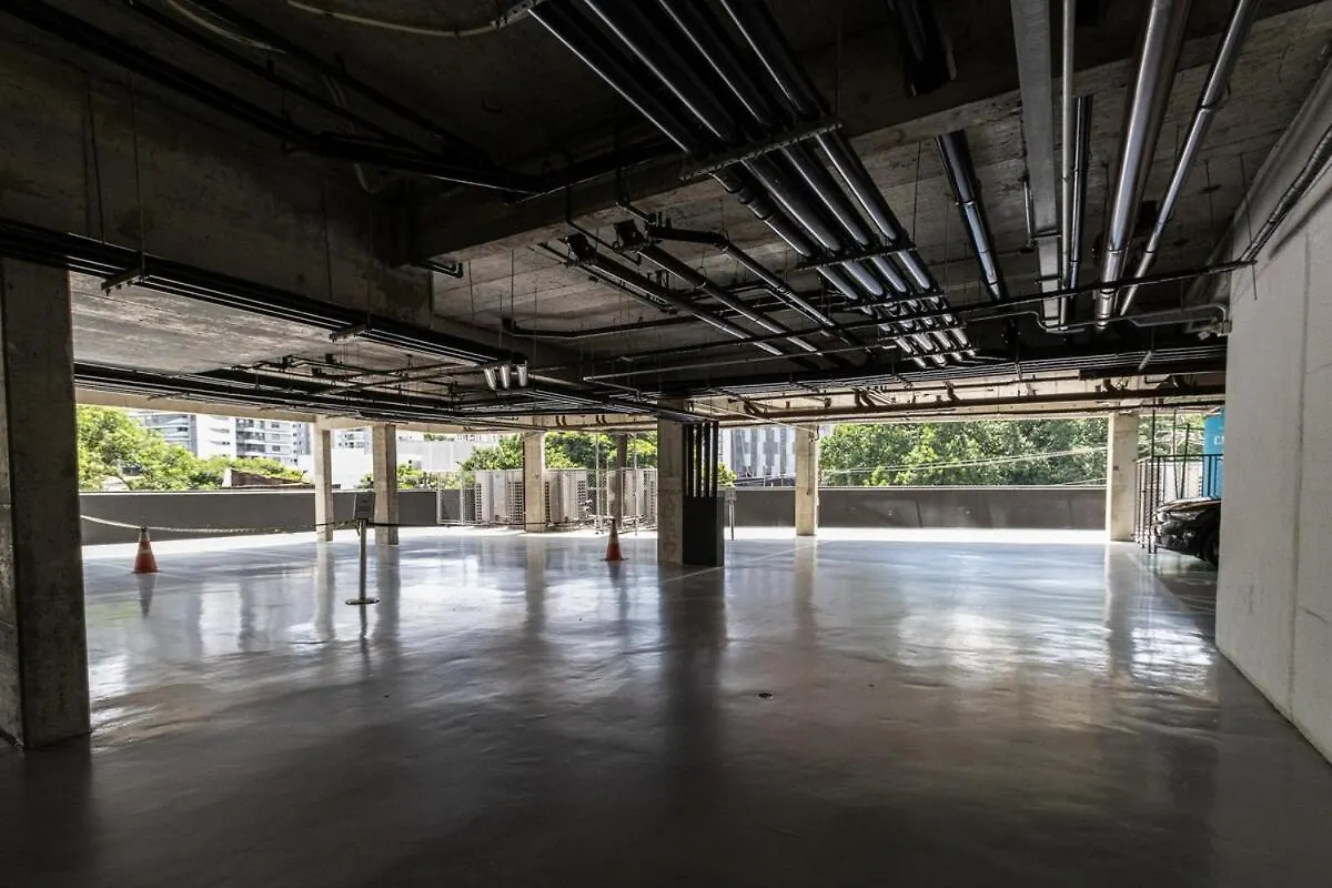 Apart Ao Lado Do Allianz Com Estacionamento 圣保罗